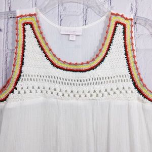 Lauren Conrad white crochet top